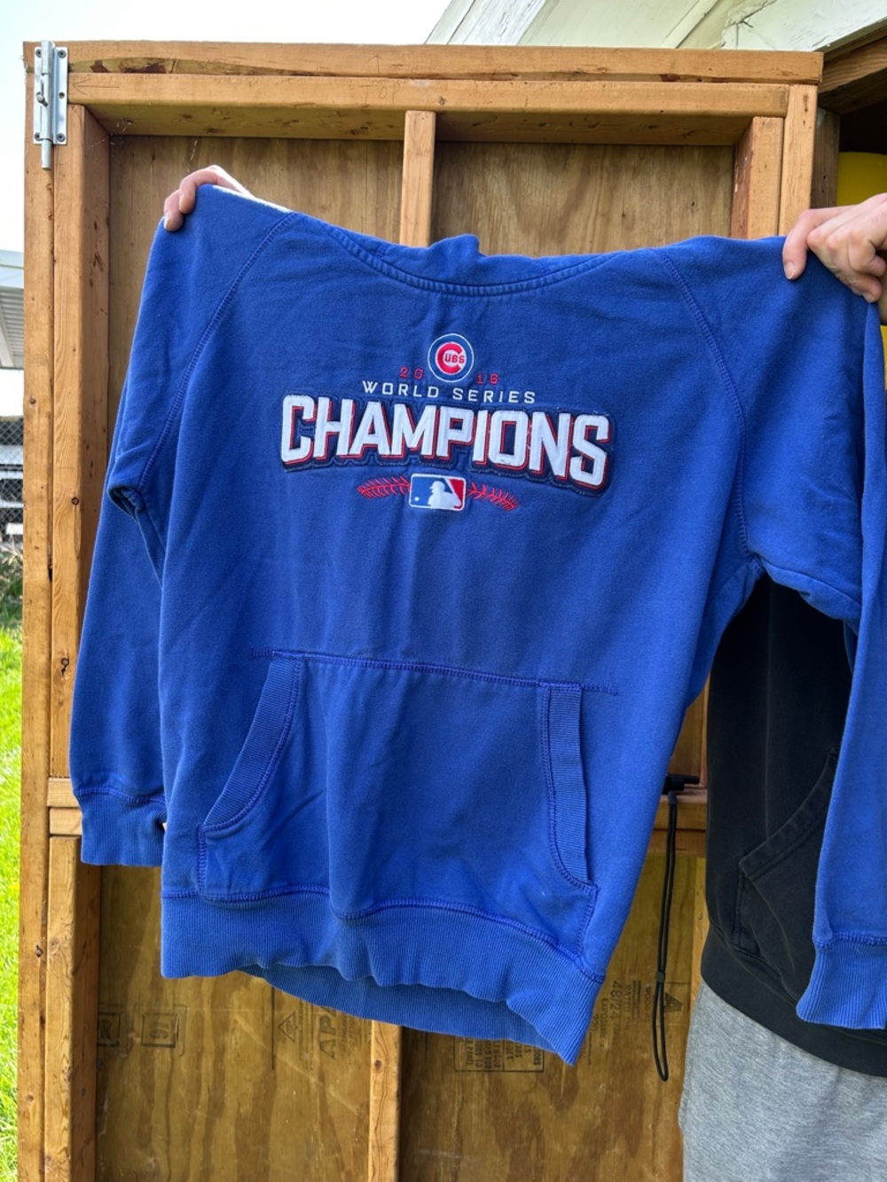 Chicago Cubs 2016 World Series Champions Blue Pullover Sweatshirt